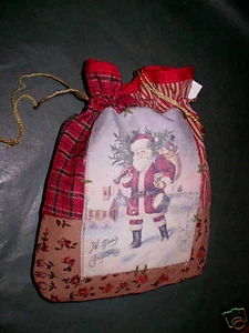 PRECIOSAS BOLSAS DE REGALO DE NAVIDAD ESTILO VINTAGE. ESTILO A - Imagen 1 de 2