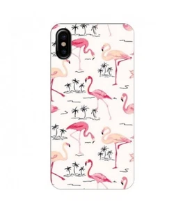 Case IPHONE Xs Max Flamingo Pink Pastel Tropical Exotic - Picture 1 of 1