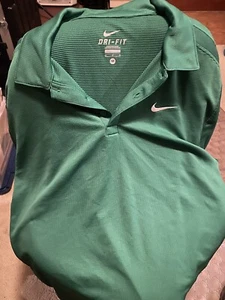Nike Golf Dry Fit Herren Polo kurzärmliges Shirt grün Größe M - Bild 1 von 3