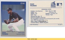 1991 Star Frank Thomas Blue/Grey Frank Thomas #11 HOF