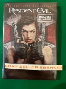  Resident Evil 6 Movie films Complete Collection 1 2 3 4 5 6 DVD New Sealed - Imagen 1 de 2