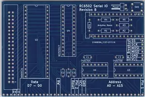 RC6502 - Seriell & Parallel In/Out & SPI Modul (SERIO) PCB - Bild 1 von 2