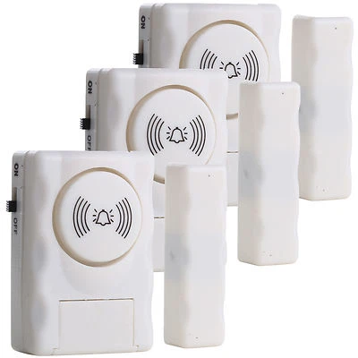 Window Door Home Entry 105db Alarm Magnetic Sensor Security Siren Anti Burglar - Image 1 of 4