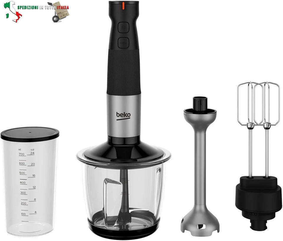 - HBA81762BX - Set Frullatore ad Immersione Sirius Line, Bicchiere Graduato 700  - Immagine 1 di 4