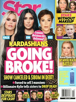 Star Magazine May 11 2020 Kim Kardashian Stars Without Makeup Reese Witherspoon - Image 1 of 2