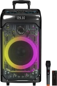 IQ Sound IQ-7612DJBT 12" Cyber Flex Party Speaker +TWS +USB/AUX/FM +Free Mic - Picture 1 of 3