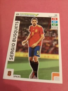 Sergio Busquets Espagne Carte Foot Panini Road To Uefa Euro 2020 # 58 - Picture 1 of 1