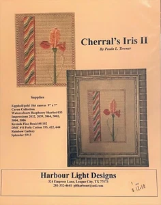 Gráfico de punto de aguja - Harbour Light Designs, Cherral's Iris II ENVÍO GRATUITO - Imagen 1 de 1