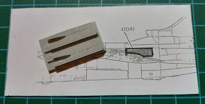 Tornado 1/48 Resin wing seals for Italeri Tornado IDS, ECR, GR1,F3 - Immagine 1 di 3