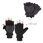 Heated Gloves Fingerless usb Fingerless Gloves Split Finger Gloves Thermal Glove
