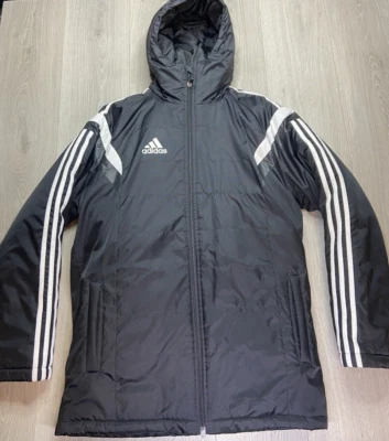 Adidas Parka Men Small Black Team Stadium Puffer Jacket Condivo 14 Tiro Soccer - Image 1 of 4