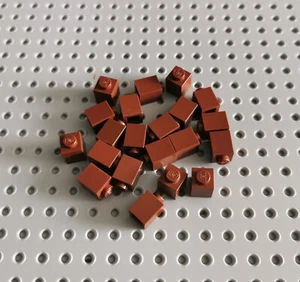 LEGO Basic Baustein Grundstein Basisstein 1x1 rotbraun Reddish 20x Brick 3005 R1 - Picture 1 of 1