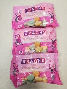 3 Bags: Brach's Large Conversation Hearts Candy 5oz ea (Exp 5/31/25) 9009-R9P6a - Picture 1 of 2