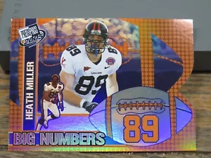 2005 Presseausweis #BN 13/25 Heath Miller gestanzt EX FOOTBALL-KARTE - Bild 1 von 3