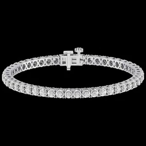 TENNIS BRACELETS 1 CARAT TW GENUINE DIAMOND CIRCLE LINK❗100% GUARANTEED❗️NEW  - Picture 1 of 14