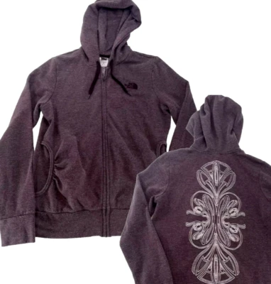 Chaqueta North Face Sudadera con Capucha Cremallera Completa y2k Diseño Bordado Espalda Acogedora Cómoda Mujer M Foto 1 de 4
