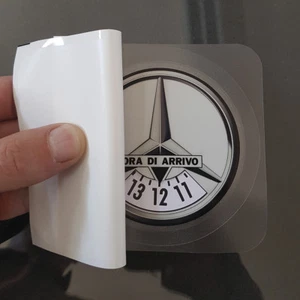 Disco Orario Adesivo Gadget Auto Personalizzato Mercedes - Imagen 1 de 4