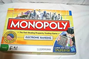 Monopoly Electronic Banking US Cities Edition Brettspiel 100% vollständig 2009 - Bild 1 von 11
