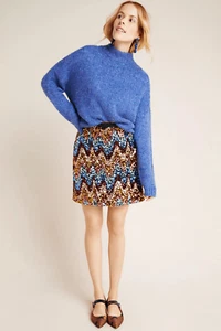 Minifalda Maeve by Anthropologie Zig-Zag Lentejuelas Talla 6 Multicolor - Imagen 1 de 11