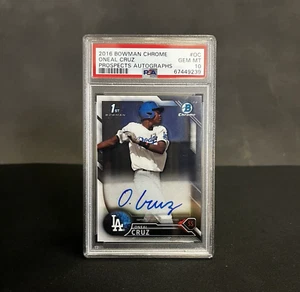 O'Neil Cruz Bowman 1st Auto PSA 10 2016 Bowman Chrome Pittsburgh Pirates - Bild 1 von 2