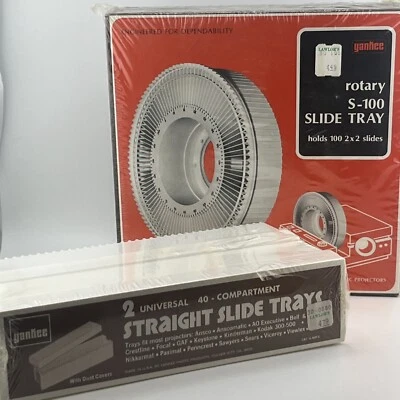 Vintage Yankee Rotary S-100 Slide Tray With 2 Universal Slide Trays Brand Sealed - Image 1 of 4