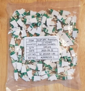 100er Pack LWL Adapter/Koppler LC-HD APC Premium Stecker 913P - Bild 1 von 1