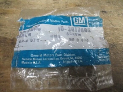 1963-1981 Corvette Flywheel Cover Bolts (Head Marked) 3817006 (bag of 10) NOS OE - Image 1 of 4