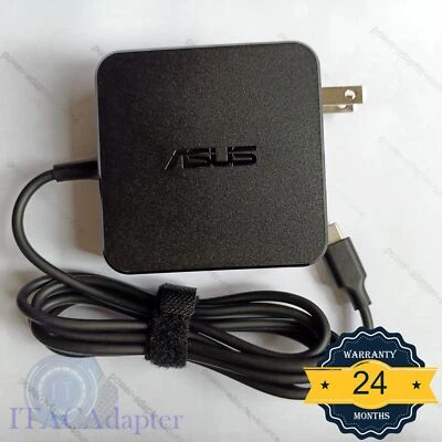 ASUS 65W Type-C USB-C AC Adapter Charger ZenBook/Chromebook/Transformer Book - image 1 of 4