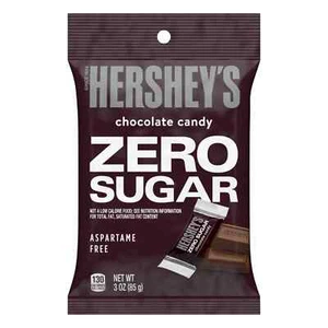 HERSHEY'S SUGAR FREE CHOCOLATE CANDY BAR 3oz BAG - PACK OF 6 - Picture 1 of 2