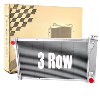 3-Rows Radiator For 1967-1972 Chevy C10 C20 C30 K10 K20 GMC C15 C2500 K25 Pickup - Image 1 of 4
