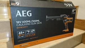 AEG 18V 300ml & 600ml Caulking Gun Skin Only BKP18C600-0 Sealant Anti-drip NEW - Picture 1 of 3