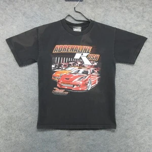 VTG Fast and Furious Shirt Boys Medium Black Adrenaline Rush Racing Y2K Youth - Picture 1 of 20