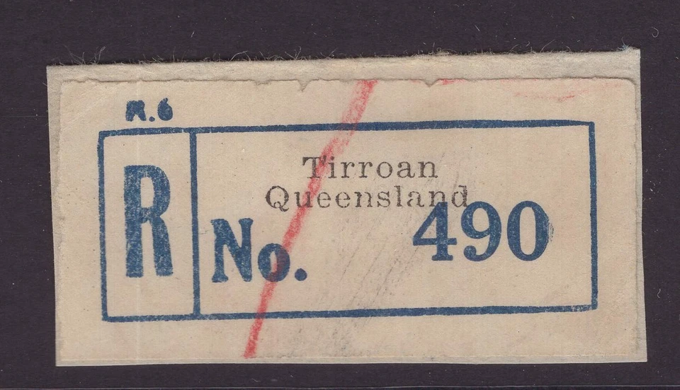 Etiqueta de registro TIRROAN de Queensland  Foto 1 de 1