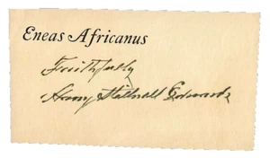 RARE! “19th Century Macon Journals Editor” Harry Edwards Hand Signed 2X4 Card - Picture 1 of 1