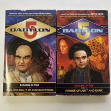 Babylon 5 Legions of Fire Paperback Books 1 & 2 by Peter David