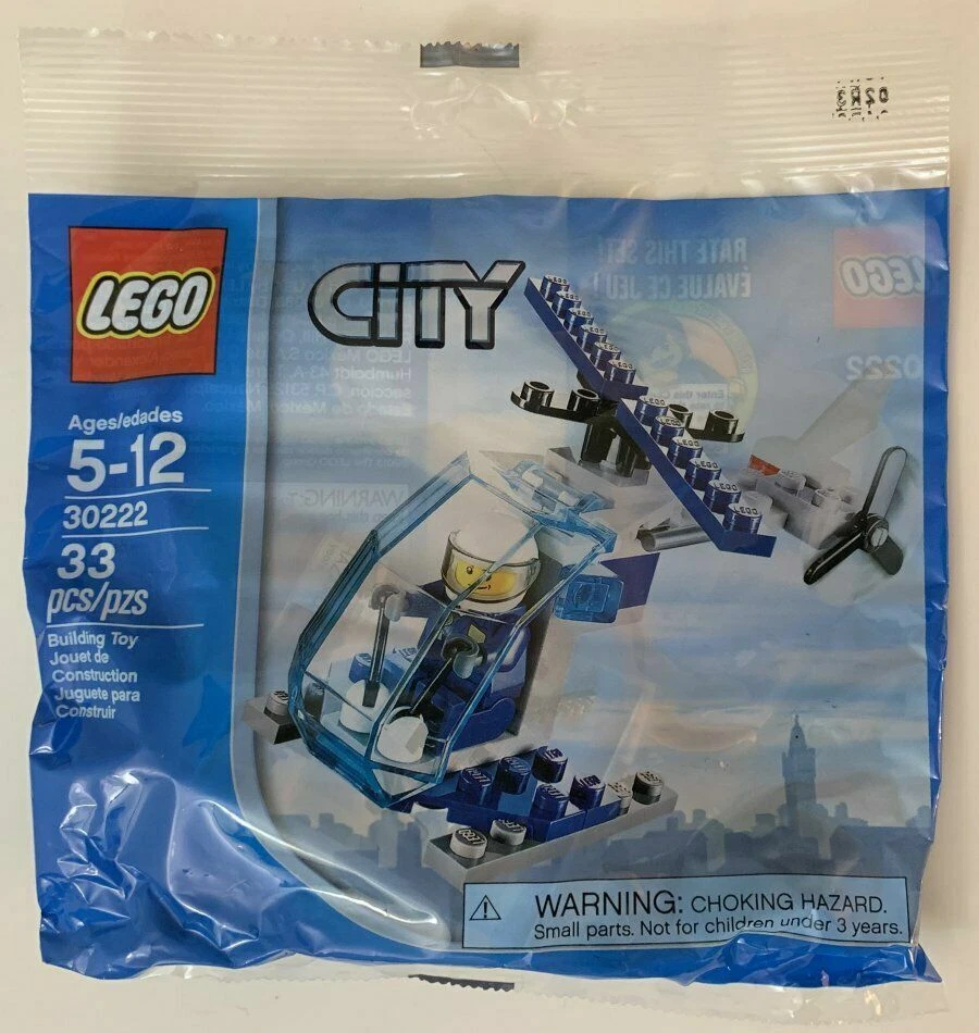 LEGO CITY HELICÓPTERO POLICÍA #30222 EXTREMADAMENTE RARO Y COLECCIONABLE..!! Foto 1 de 1