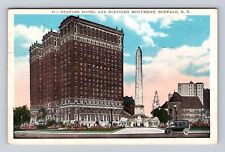 Buffalo NY-New York, Statler Hotel, Advertisement, Vintage c1923 Postcard