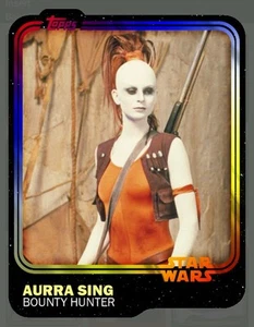 Star Wars Card Trader Aurra Sing Bounty Hunter Spectrum Card 9.112 SWCT - Foto 1 di 2