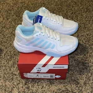 Women's K-Swiss Court Express Pickleball Shoe 98552-175-M Blue Glow/White Size 6 - Picture 1 of 9