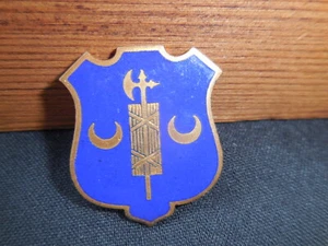 Vintage Blu cobalt enamel masonic,Bandle and two quarter moon Logo#CA - Picture 1 of 6