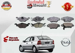 KIT 8 PASTIGLIE FRENO ANTERIORI+POST OPEL ASTRA F CLASSIC WAGON 1.6 55KW DAL2003 - Foto 1 di 2