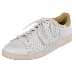 Worn 1x ADIDAS Stan Smith Sneakers Trainers White & Tan Sz. 10 Leather - Picture 1 of 8
