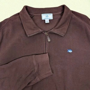 Southern Tide 1/4 Zip Pullover Men’s XXL Brown Skipjack Long Sleeves - Picture 1 of 6