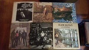 The Allman Brothers 6 ALBUM LOT ANTHOLOGY FILMORE EAST W/ PINK SELF TITLED 