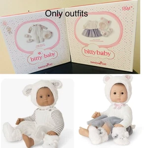 American Girl Bitty Baby Snuggly Lamb & cozy Cub Outfits NB - Picture 1 of 6