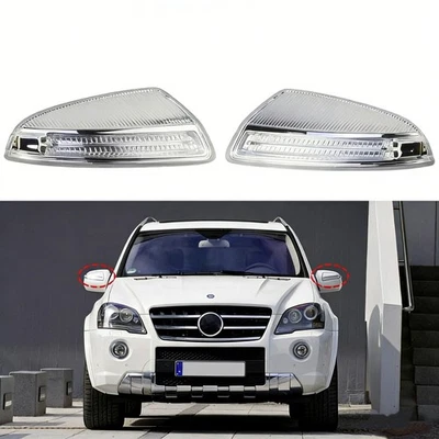 1Pair LH+RH Mirror Turn Signal Lamp Light For Benz ML GL CLASS GL350 GL450 GL550 - Image 1 of 4