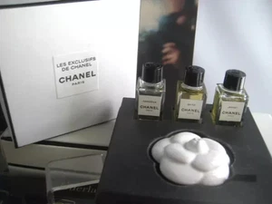 LES EXCLUSIFS De CHANEL 2011 EDT 4ml Jersey Gardenia Beige & Ceramic Flower Box - Imagen 1 de 10
