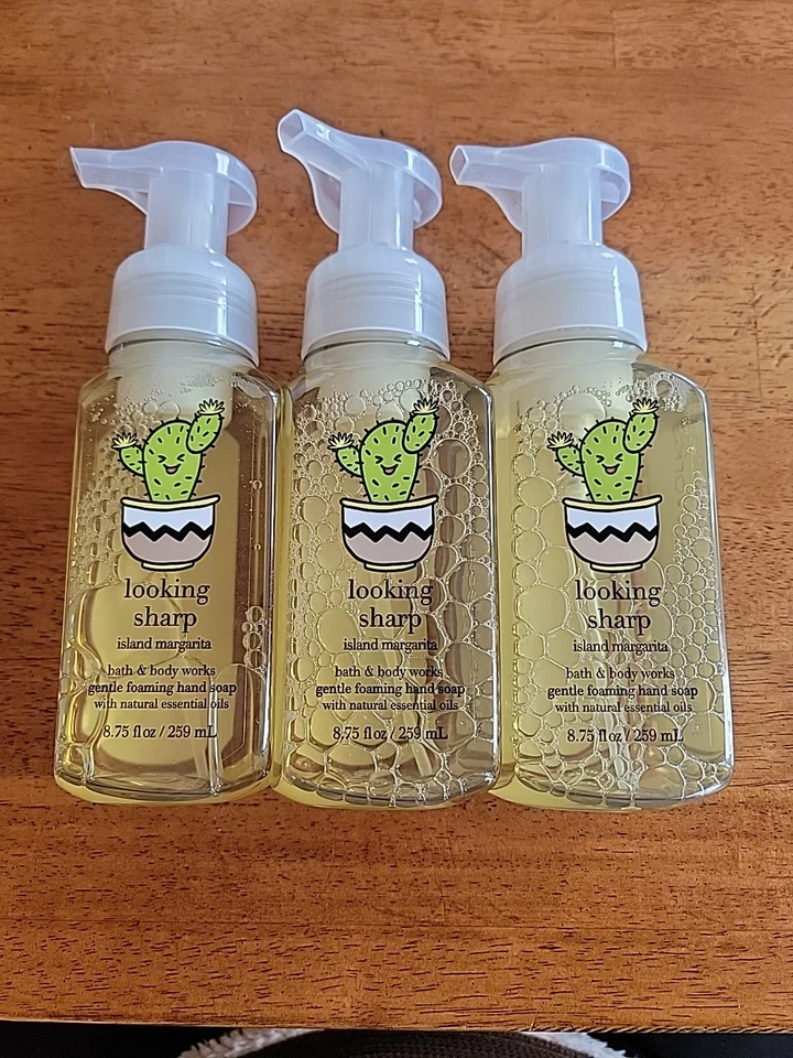 3 件装 B&B Works ISLAND MARGARITA LOOKING SHARP 发泡手皂 8.75 盎司 — 第 1/1 张图片
