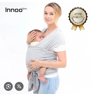 INNoo BABY Grey Cozy Sling CLOSER Body Wrap Age 0-36 Months Baby-infant - Picture 1 of 5