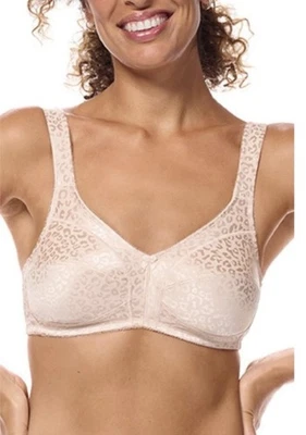 Amoena 44C Women's Jenna Wire Free Bra 44940 Blush Mastectomy Bra tan nude - Image 1 of 2